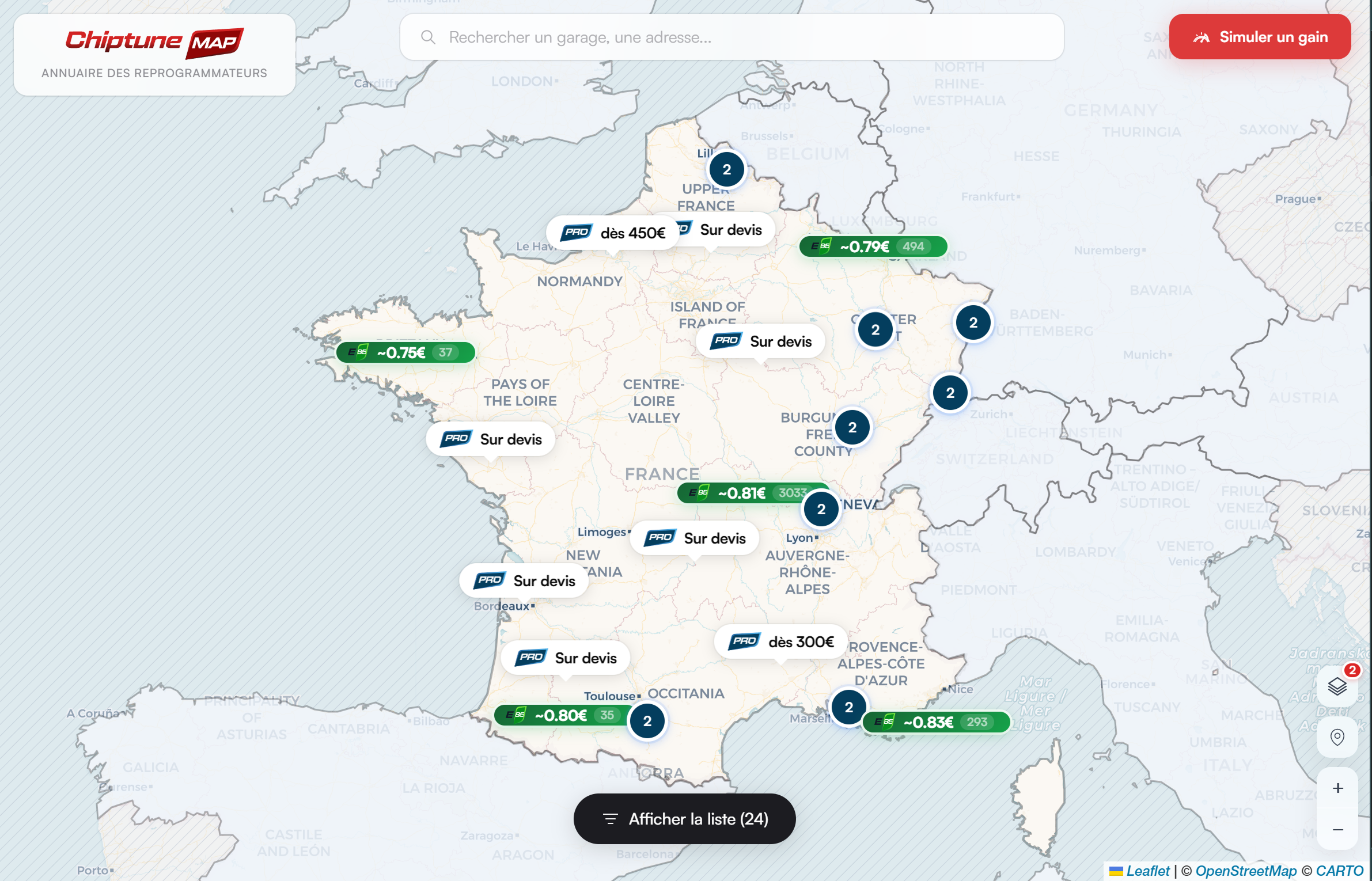 ChiptuneMAP — annuaire des reprogrammateurs