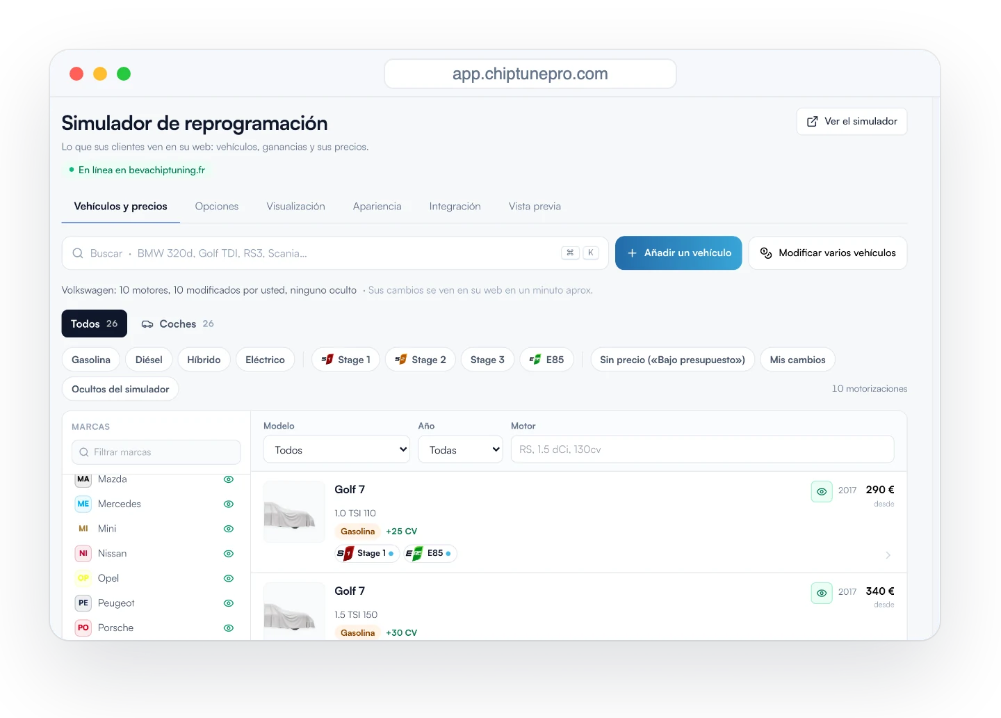 Base de datos y API