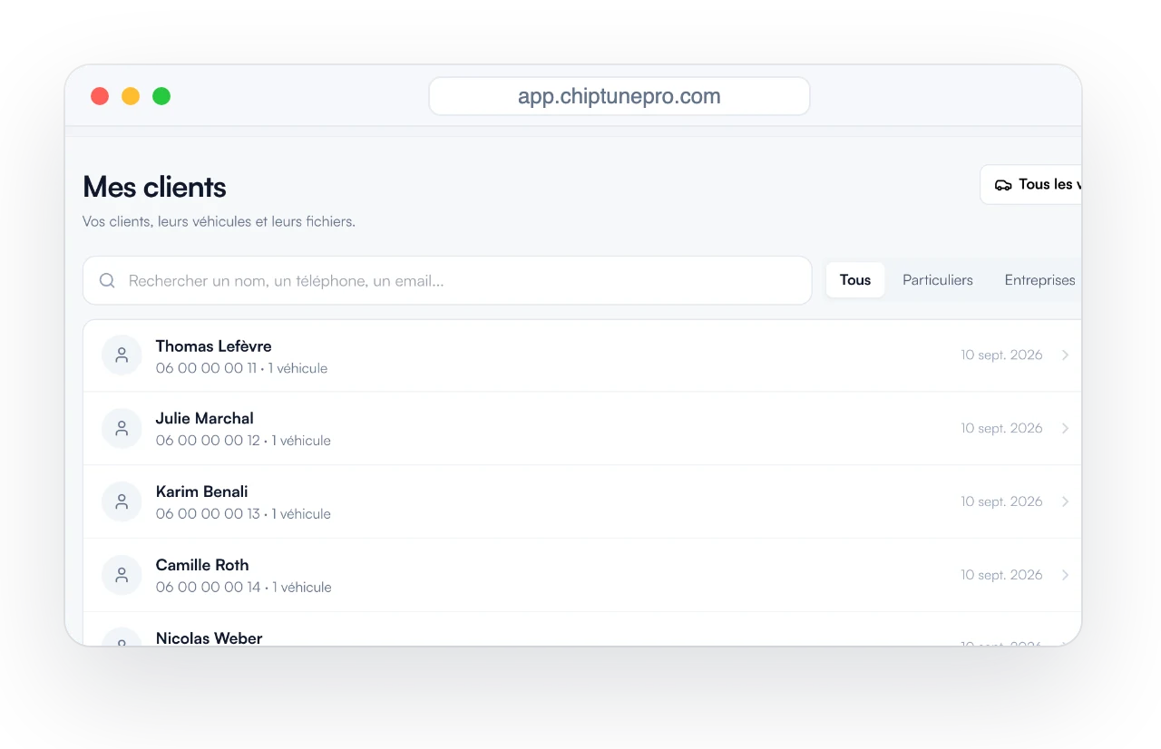 Gestion clients