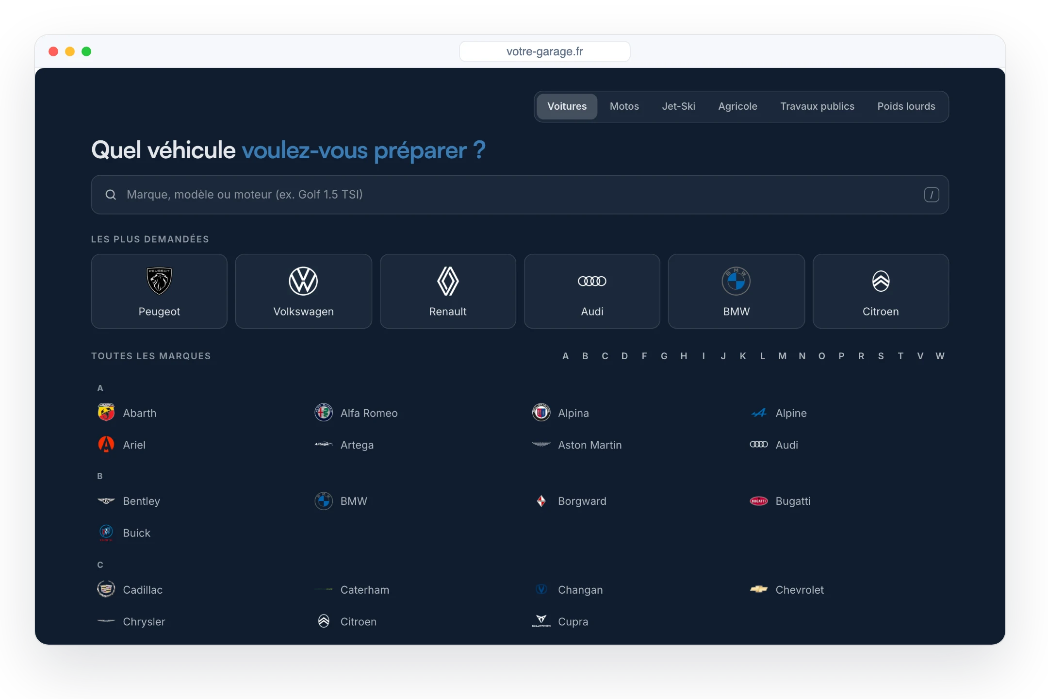 +20 000 véhicules, une seule base